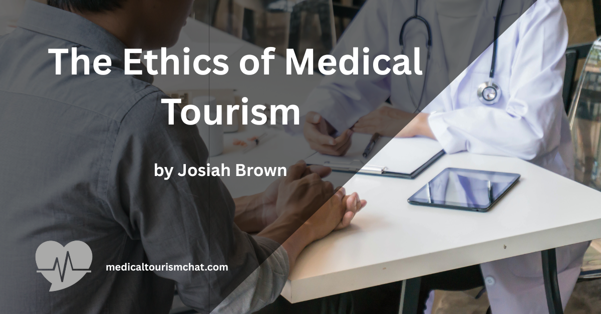 Patient discussing the ethics of medical tourism with a consultant abroad